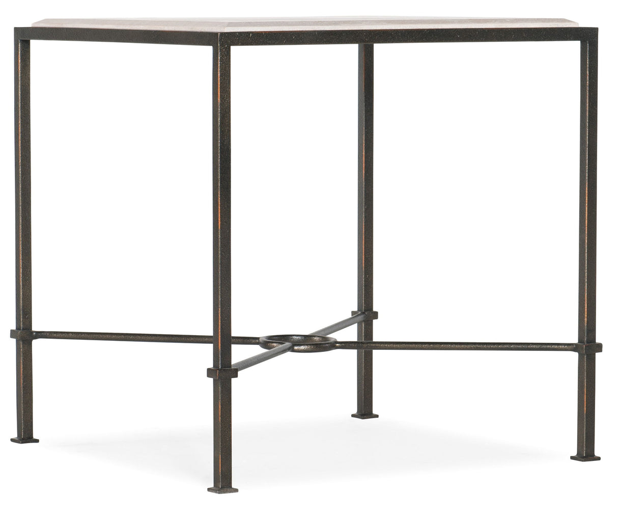 Melange - End Table - White