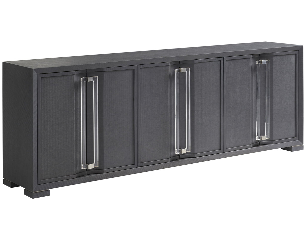 Studio Designs - Anthology Linen Long Media Console - Dark Gray
