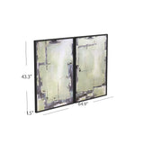 Framed Canvas Sherwood Gates (Set of 2) - Black