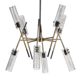 Telesto - 8 Light Linear Pendant - Gold