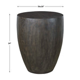 Lark - Minimalist Wooden End Table - Gray, Dark