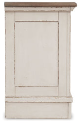 Realyn - Three Drawer Night Stand - White / Brown / Beige