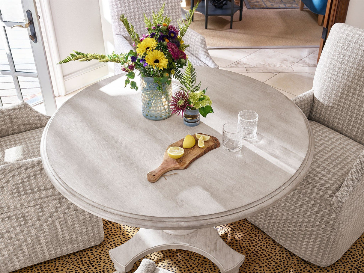 Past Forward - Ansen Round Dining Table - Pearl Silver