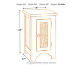 Wystfield - White / Brown - Chair Side End Table
