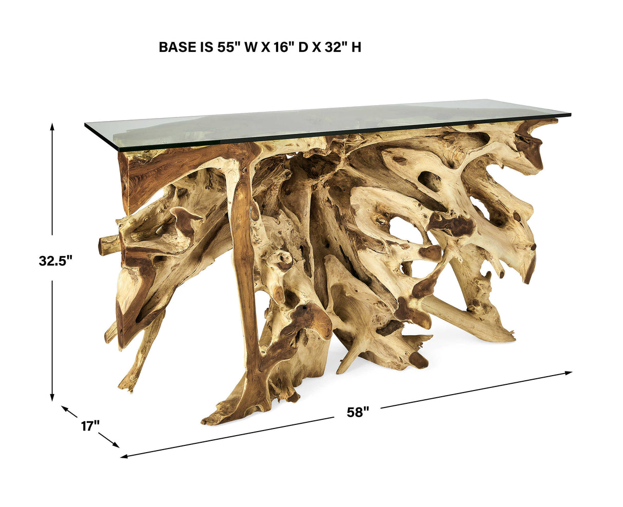 Center Root Console Table - 58" x 17"