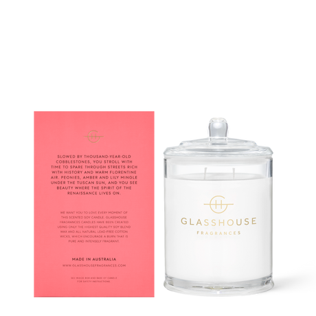 Glasshouse Fragrances - Forever Florence - 13.4oz Soy Candle