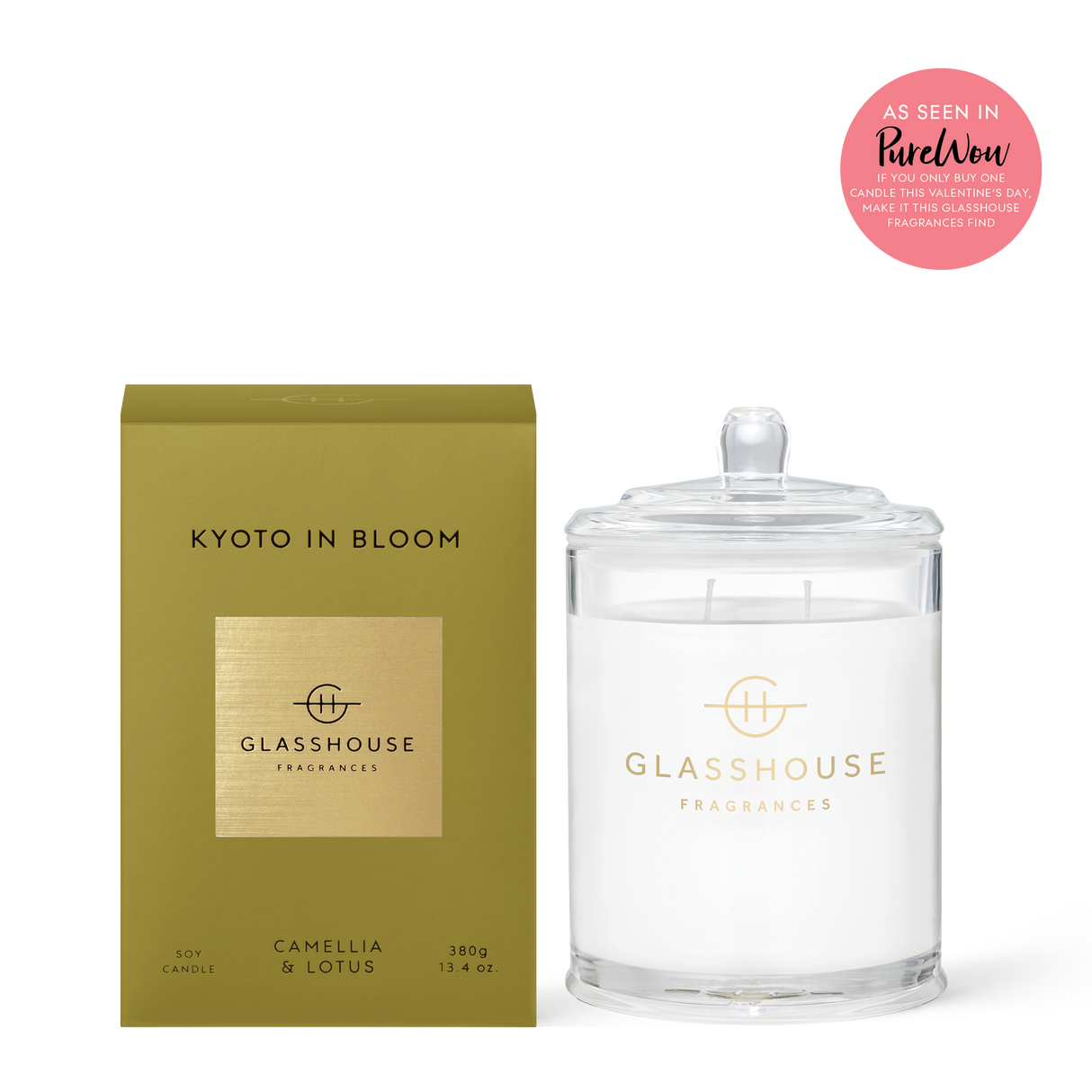 Glasshouse Fragrances - Kyoto in Bloom - 13.4oz Soy Candle