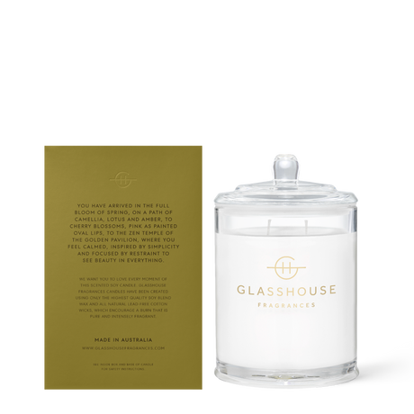 Glasshouse Fragrances - Kyoto in Bloom - 13.4oz Soy Candle