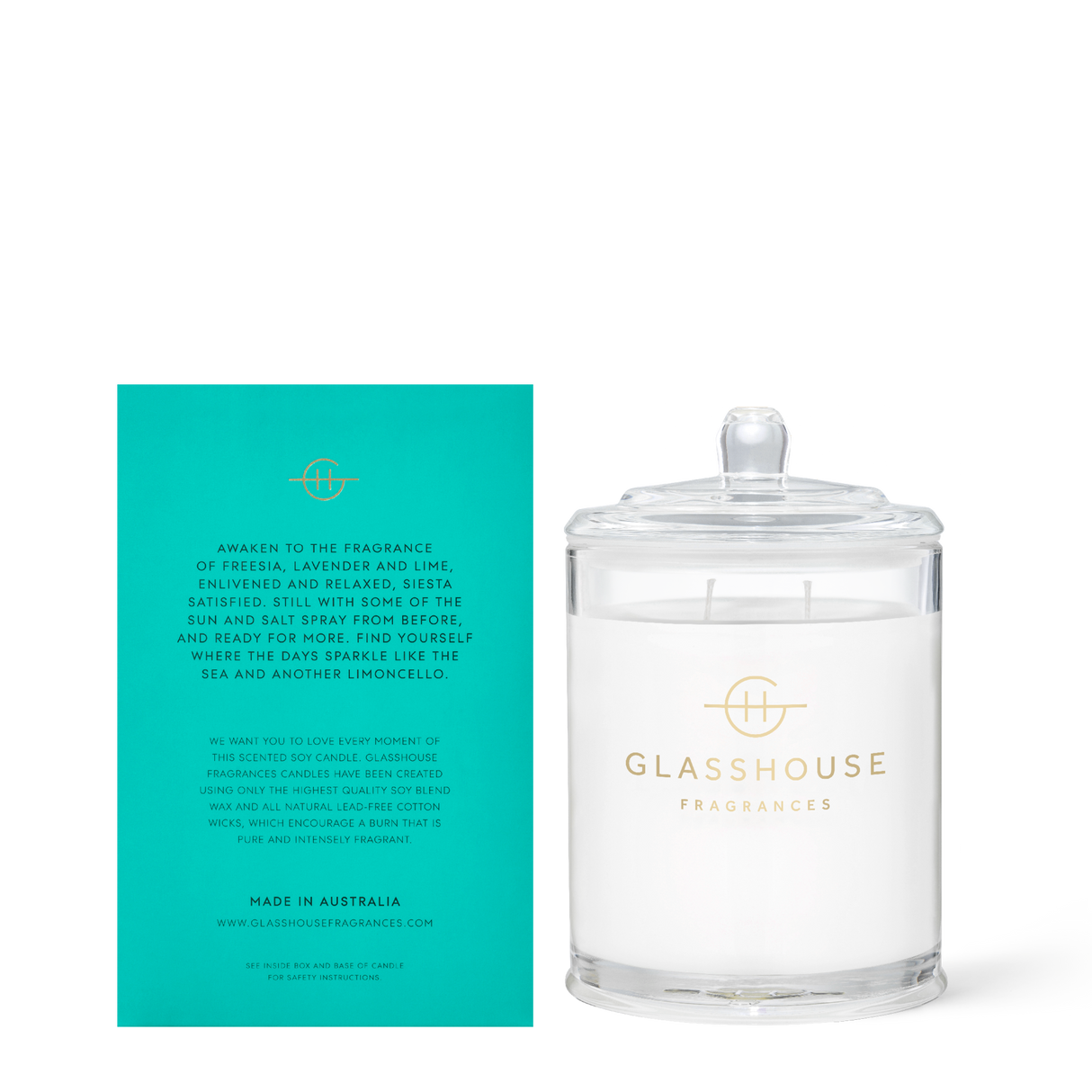 Glasshouse Fragrances - Lost in Amalfi - 13.4oz Soy Candle