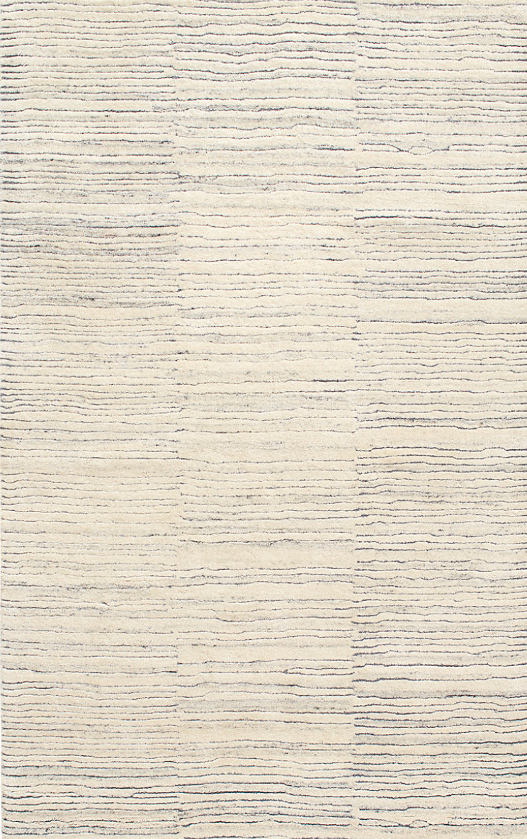 Avery Pewter Blue Hand Tufted Wool Rug - 5 X 8