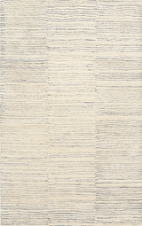 Avery Pewter Blue Hand Tufted Wool Rug - 5 X 8