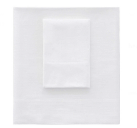 Essential Percale White Sheet Set