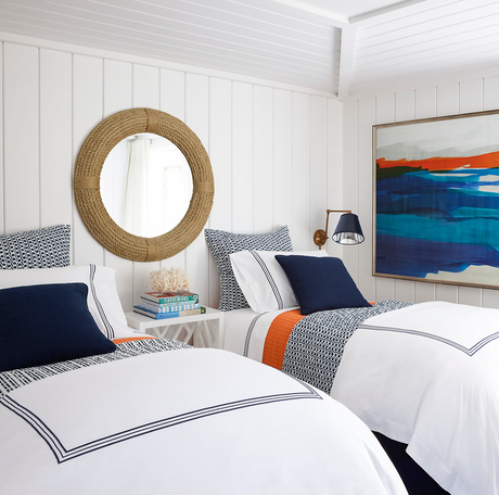 Trio Indigo Duvet Cover