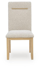Lasinger - Dining Upholstered Side Chair (Set of 2) - Light Brown