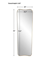 Belvoir - Large Mirror - Antique Brass