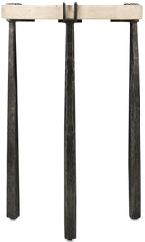 Driftwood - Metal Spot Table - Beige / Gray