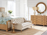 Newport - La Jolla Woven Round Mirror - Light Brown
