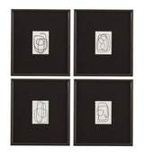 Form Study X Framed Print - Black