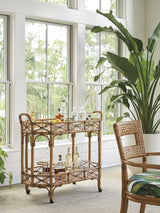 Key Biscayne - Nautilus Bar Cart - Light Brown