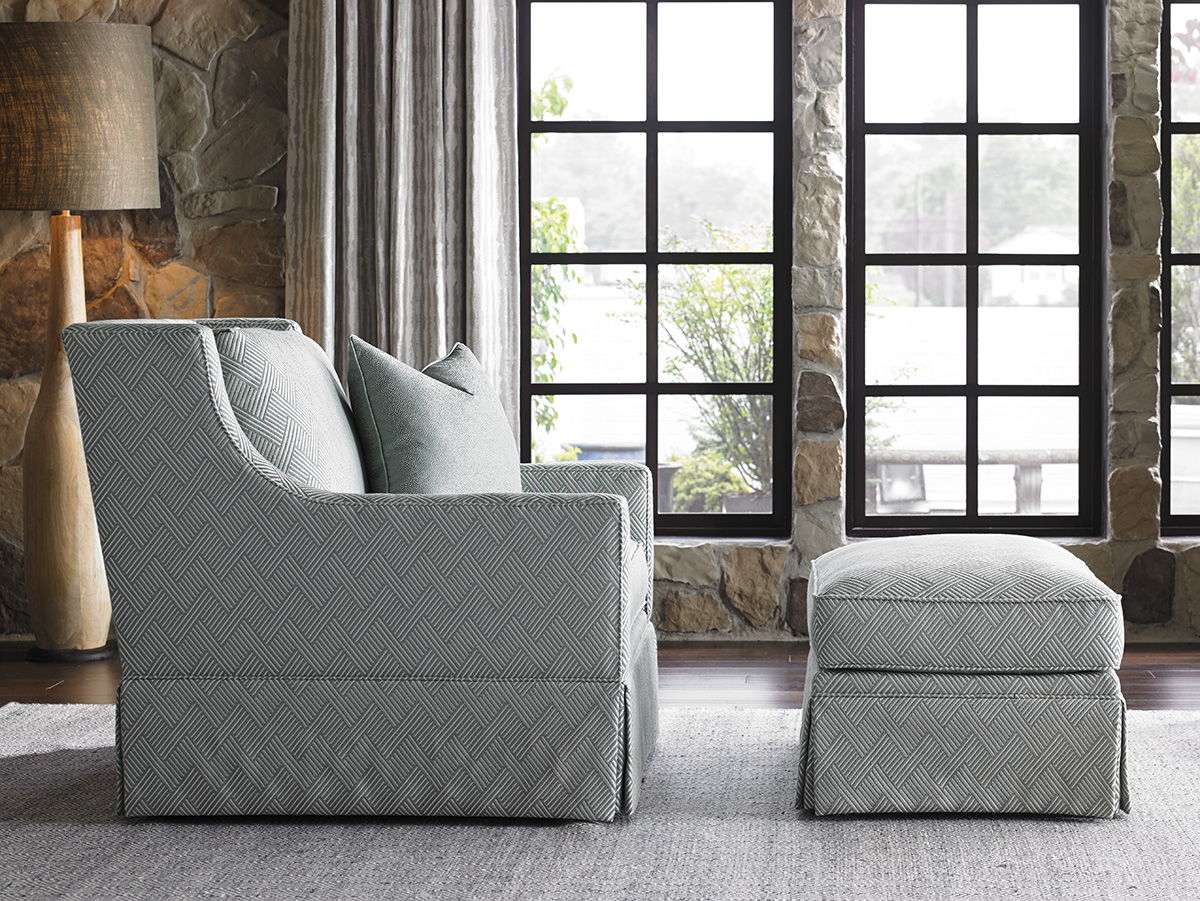 Oyster Bay - Southgate Ottoman - Dark Gray