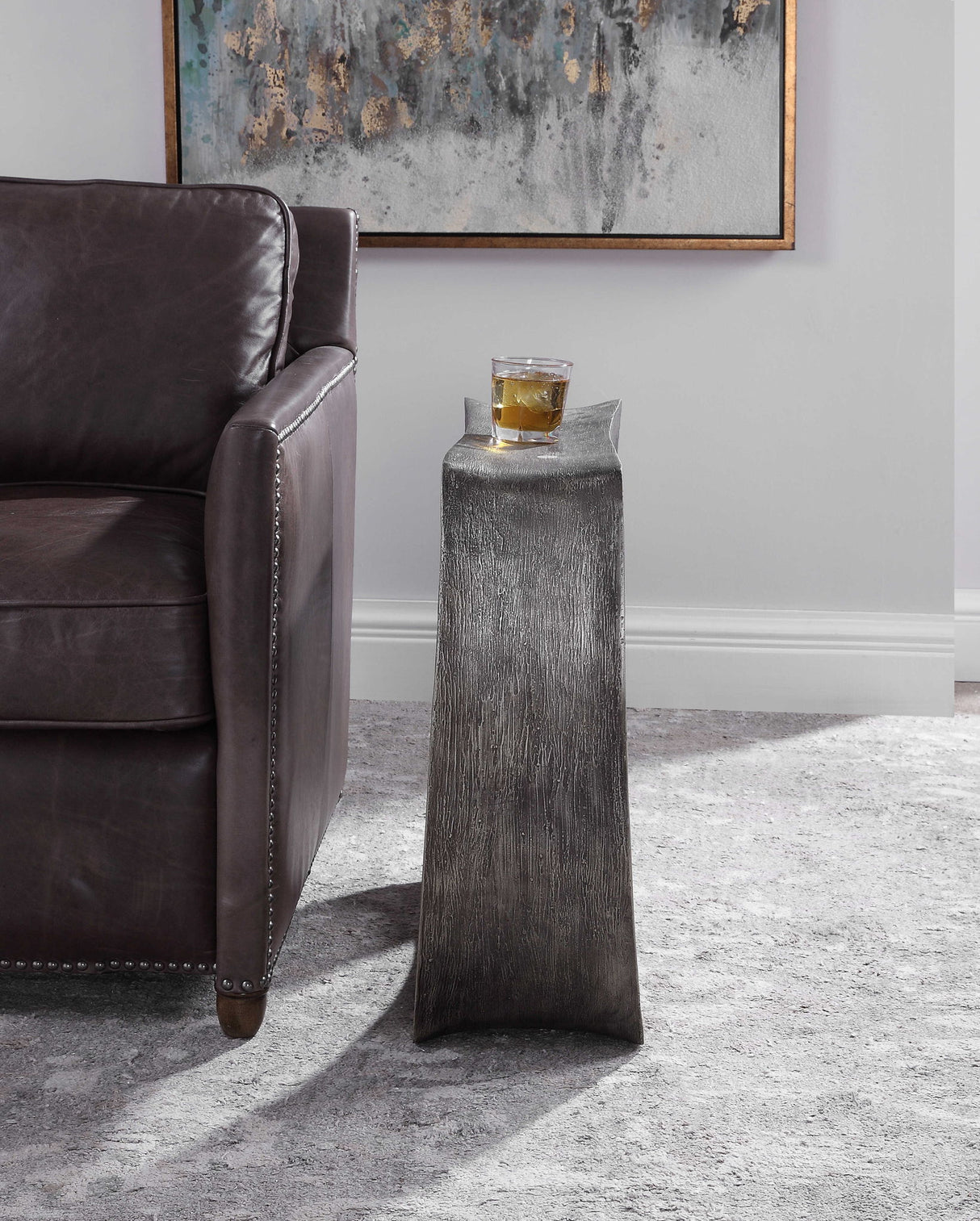 Valira - Modern Accent Table - Gray, Dark
