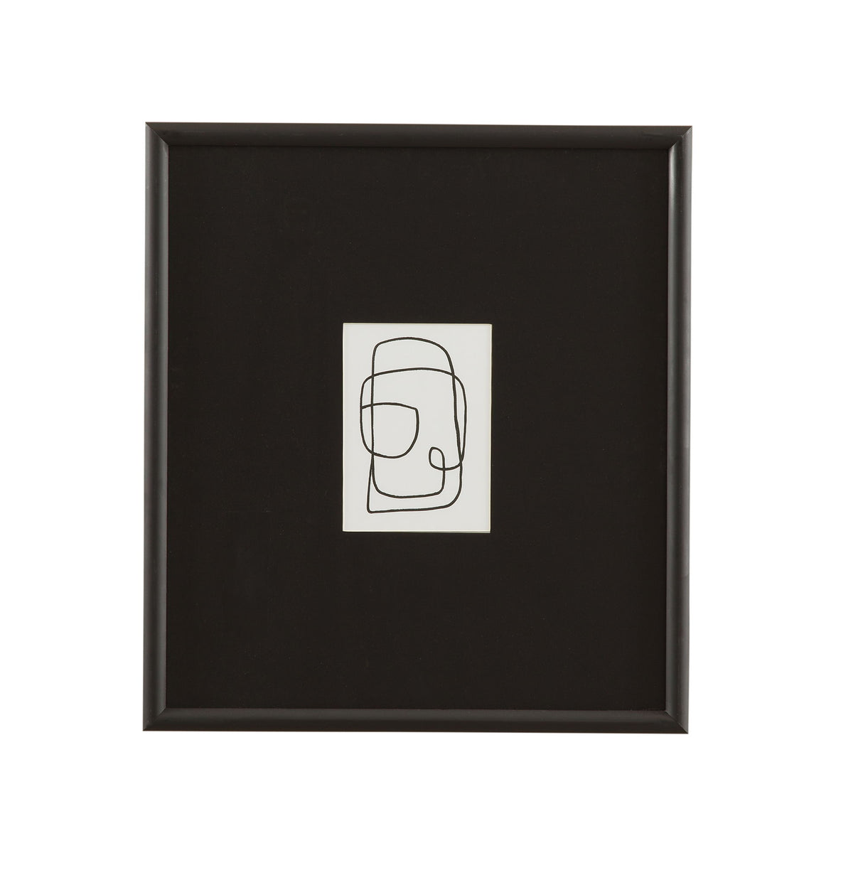 Form Study XII Framed Print - Black