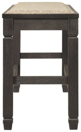 Tyler Creek - Antique Black - DBL Counter UPH Bench