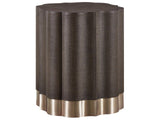 Fenwick - Embossed End Table - Dark Brown