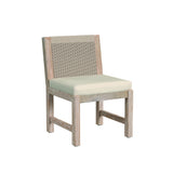 Sedona - Side Dining Chair In Canvas, No Welt - Coastal Teak / Latte Wicker