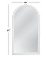 Vega - Floor Mirror - Matte White