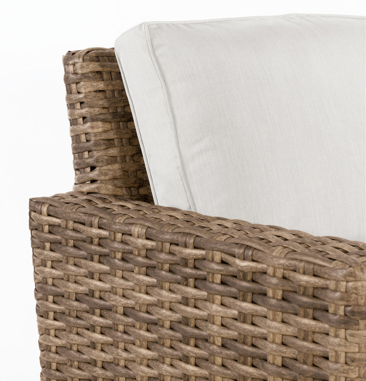 Havana - Swivel Club Glider With Self Welt - Canvas Flax