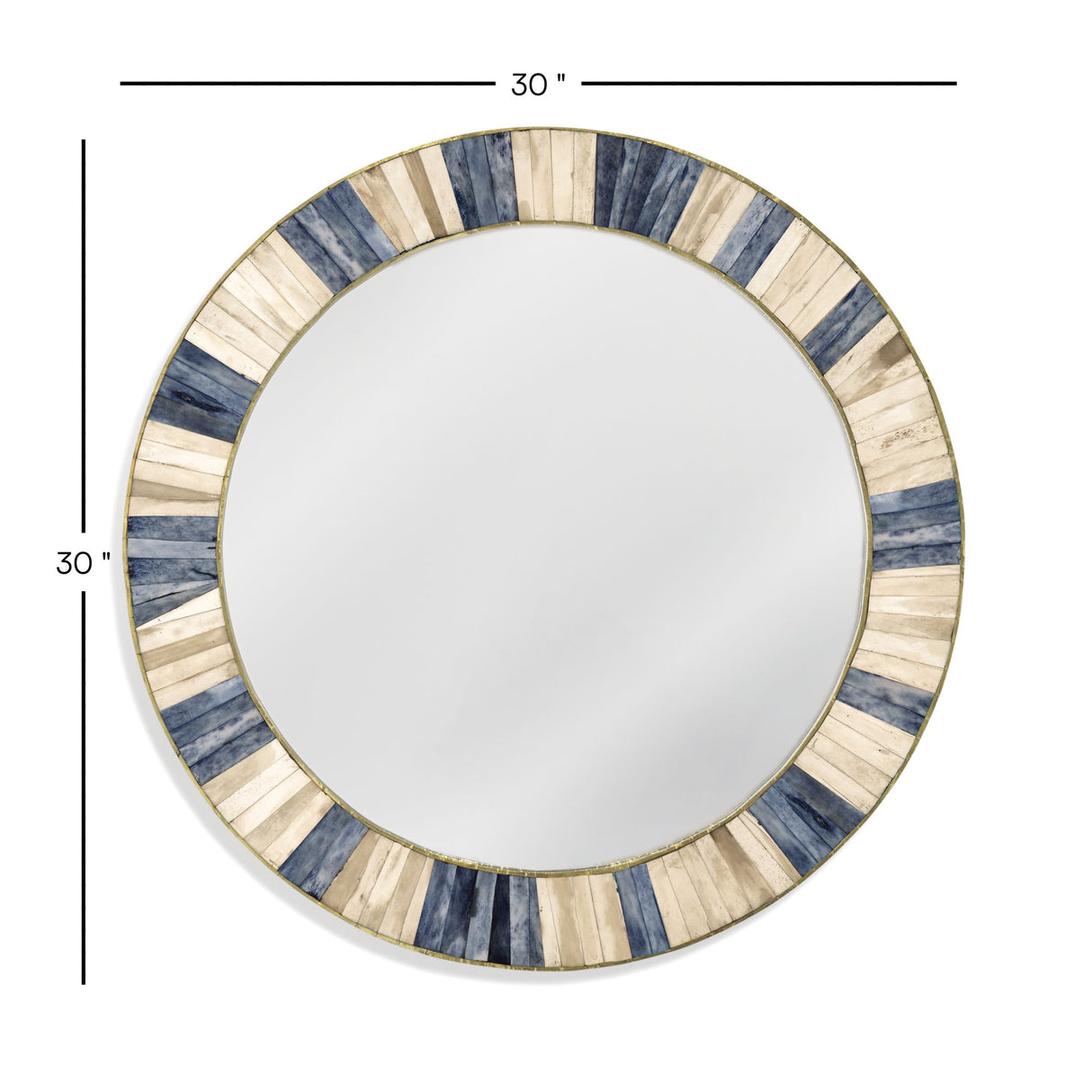 Keena - Wall Mirror - Blue