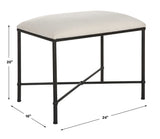 Avenham - Small Framed Bench - Black