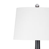 Glass Table Lamp - Black