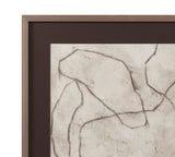 Conversations In The Past Framed Print - Gray / Off White