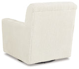 Herstow - Swivel Glider Accent Chair - Ivory