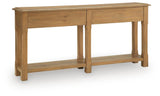 Whitmund - Console Sofa Table - Light Brown