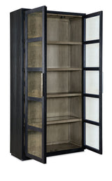 Linville Falls - Shou Sugi Ban Curio Cabinet - Black