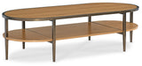 Cashiers - Oval Cocktail Table - Almond