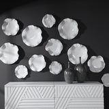 Abella - Ceramic Wall Decor, Set Of 3 - White