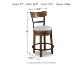 Valebeck - Full Back Swivel Stool