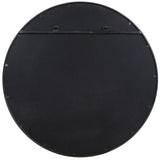 Belham - Round Iron Mirror - Black