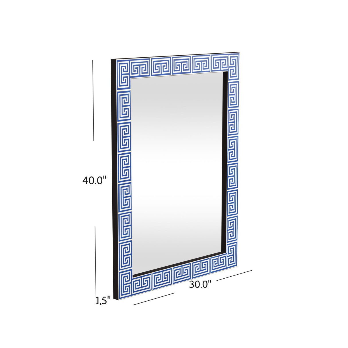 Cesar - Wall Mirror - Blue