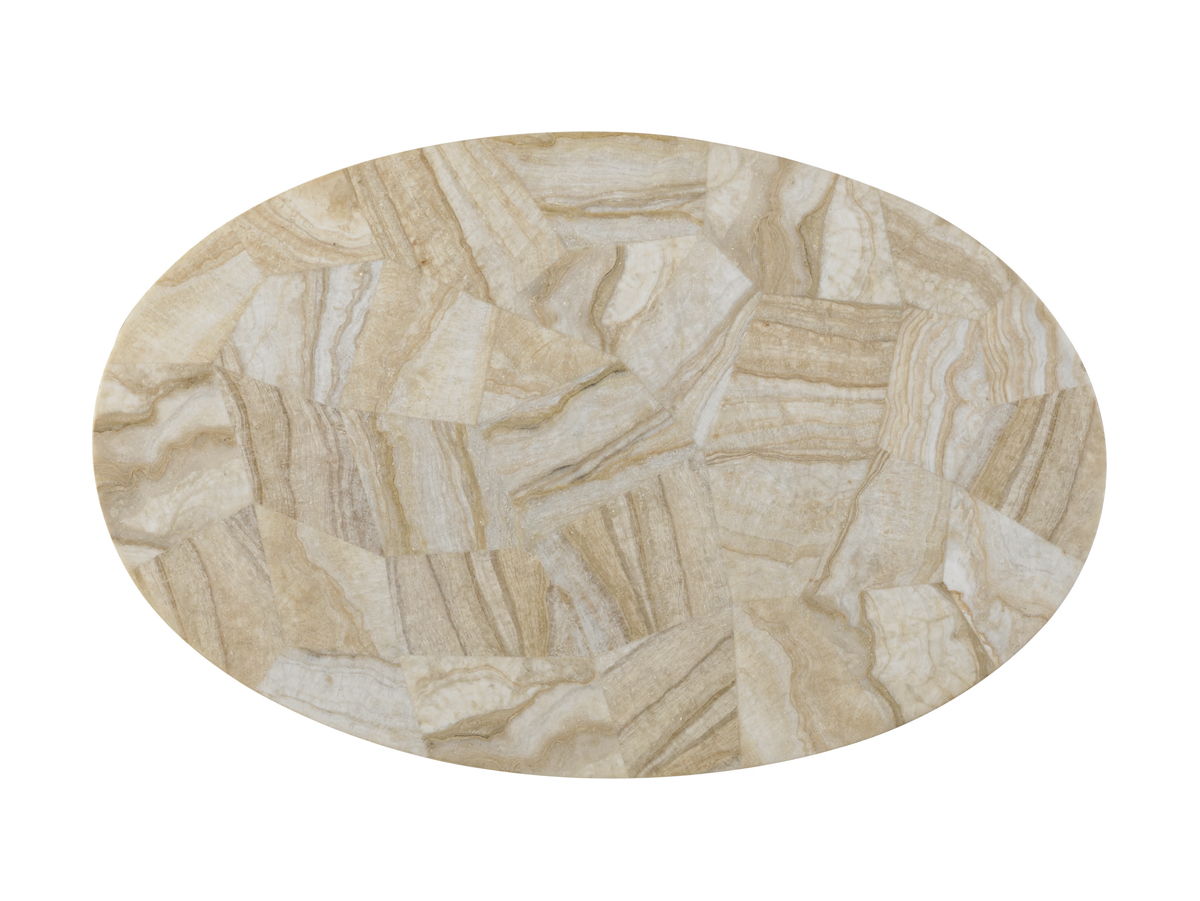 Island Fusion - Banyan Oval Accent Table - Dark Brown