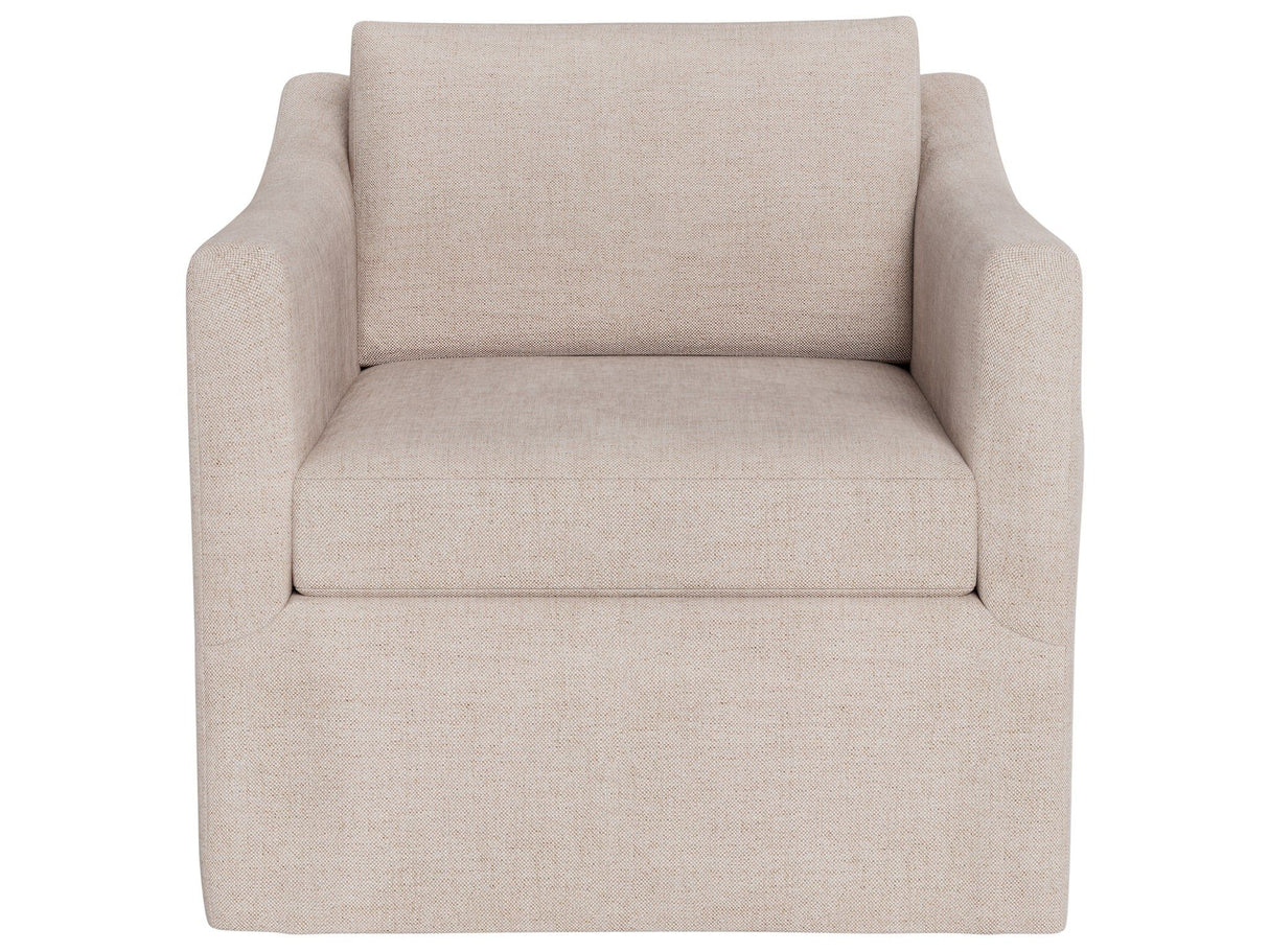 Asher - Slipcover Swivel Chair Outdoor, Special Order - Beige
