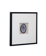 Crystal Geode II Wall Art - Blue / White