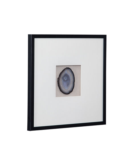 Crystal Geode II Wall Art - Blue / White