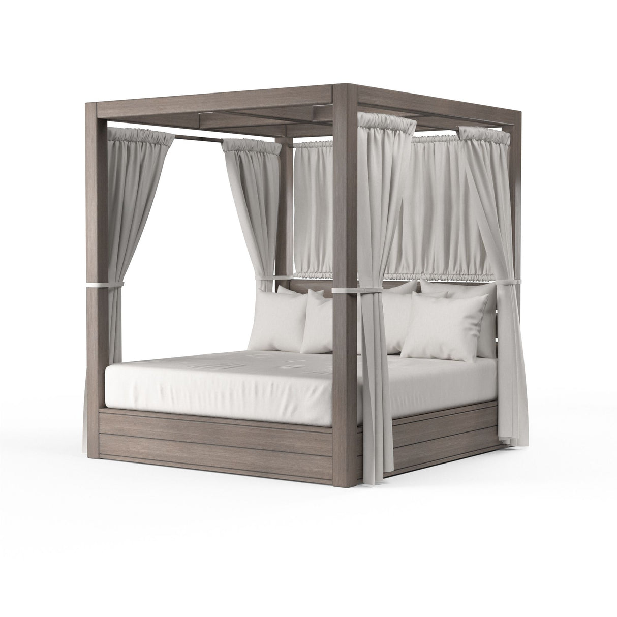 Laguna - Resort King Daybed, No Welt - Canvas Flax / Gray