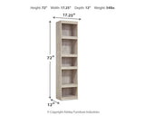 Willowton - Pier - 4 Shelves - Whitewash
