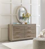 Serenity - Amelia Oval Mirror - White